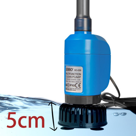 SOBO Clean Pump BO-058 - Szybkie odmulanie 2000l/h