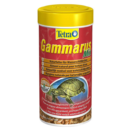 Tetra Gammarus Mix 250ml - Wysokobiałkowy pokarm dla żółwi