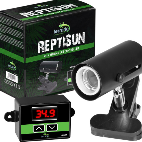 Terrario ReptiSun Temperature Control - lampa z termostatem | Precyzyjna kontrola ciepła dla gadów