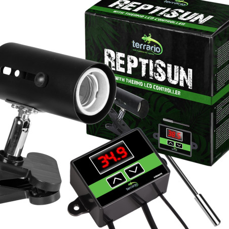 Terrario ReptiSun Temperature Control - lampa z termostatem | Precyzyjna kontrola ciepła dla gadów