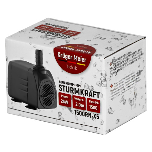 Kruger Meier Sturmkraft 1500RN-X5 - pompa wody 1500l/h | Idealna do oczka wodnego