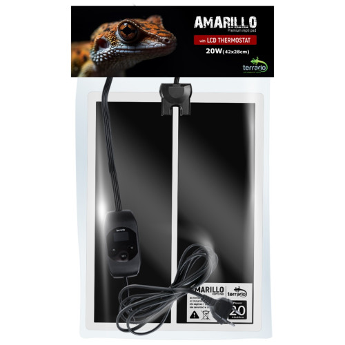 Terrario Amarillo 20W mata grzewcza z termostatem LCD - Idealna do terrarium