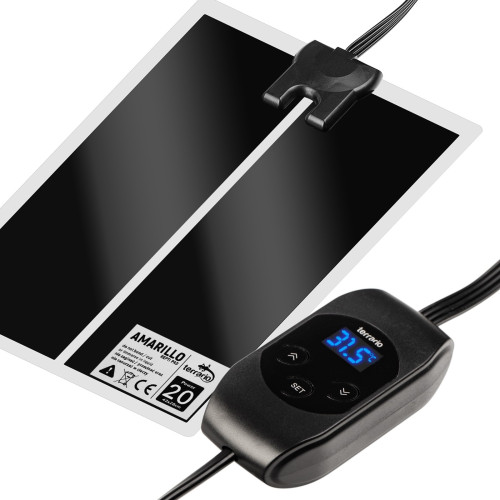Terrario Amarillo 20W mata grzewcza z termostatem LCD - Idealna do terrarium