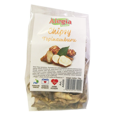 Przysmak dla królików i gryzoni Alegia Chipsy Topinamburu 70 g