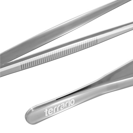 Terrario ViperTweez Bent S - pęseta zagięta 20cm | Precyzyjne chwytanie bez uszkodzeń