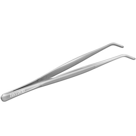 Terrario ViperTweez Bent S - pęseta zagięta 20cm | Precyzyjne chwytanie bez uszkodzeń
