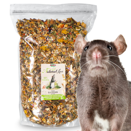 Alegia Natural Line - pokarm dla szczura 2,5kg | Naturalna receptura, zdrowe futro