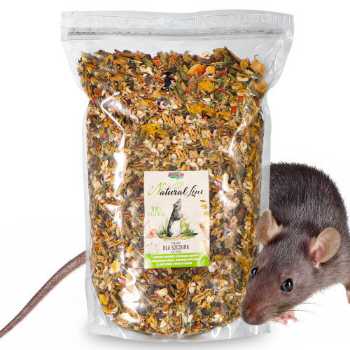 Alegia Natural Line - pokarm dla szczura 2,5kg | Naturalna receptura, zdrowe futro