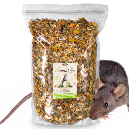 Alegia Natural Line - pokarm dla szczura 2,5kg | Naturalna receptura, zdrowe futro