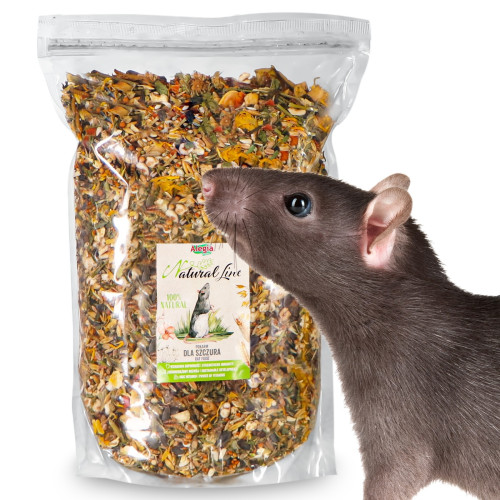 Alegia Natural Line - pokarm dla szczura 2,5kg | Naturalna receptura, zdrowe futro