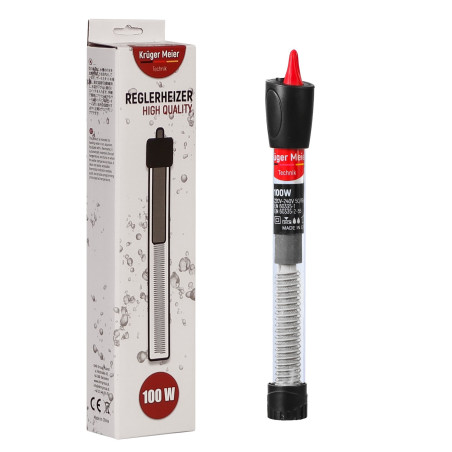 Kruger Meier Reglerheizer 100W - grzałka z termostatem do akwarium | Stabilna temperatura, bezpieczna dla ryb