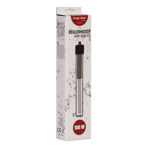 Kruger Meier Reglerheizer 100W - grzałka z termostatem do akwarium | Stabilna temperatura, bezpieczna dla ryb