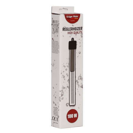 Kruger Meier Reglerheizer 100W - grzałka z termostatem do akwarium | Stabilna temperatura, bezpieczna dla ryb