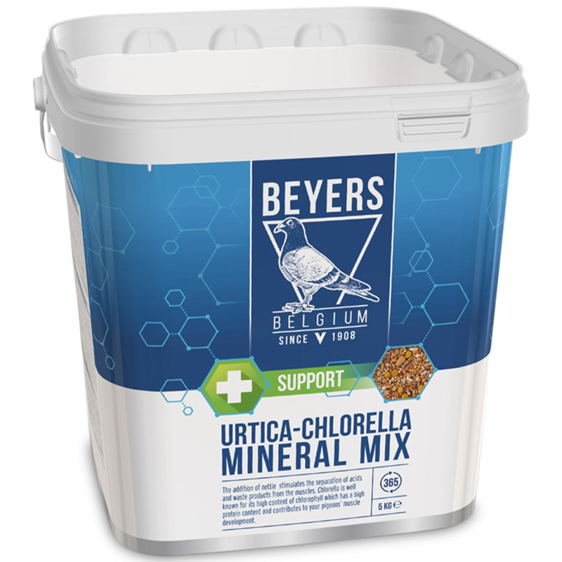 Beyers Urtica-Chlorella Mix 5kg - mieszanka grit, pokrzywa, muszle morskie, algi, nasiona oleiste i białko