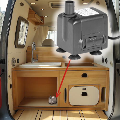 Kruger Meier HydroSpark All Connect - pompa wody 450l/h 12V i 230V | Idealna do oczka wodnego