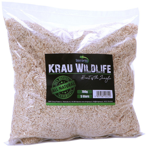 Terrario Krau Wildlife 5l - włókno drewniane Aspen / Lignocel | Naturalne, absorpcyjne podłoże do terrarium