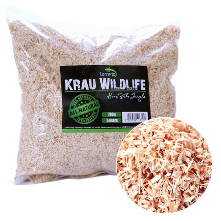 Terrario Krau Wildlife 5l - włókno drewniane Aspen / Lignocel | Naturalne, absorpcyjne podłoże do terrarium