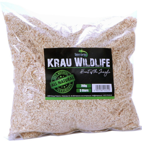Terrario Krau Wildlife 5l - włókno drewniane Aspen / Lignocel | Naturalne, absorpcyjne podłoże do terrarium