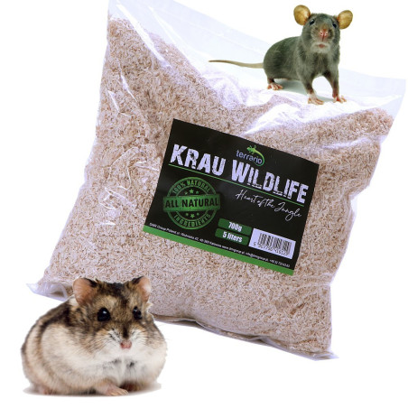 Terrario Krau Wildlife 5l - włókno drewniane Aspen / Lignocel | Naturalne, absorpcyjne podłoże do terrarium