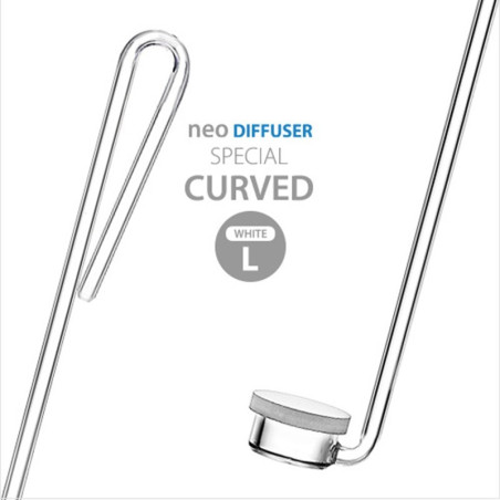 Dyfuzor CO2 Neo Diffuser Special Curved L Clip 24 mm z kolankiem