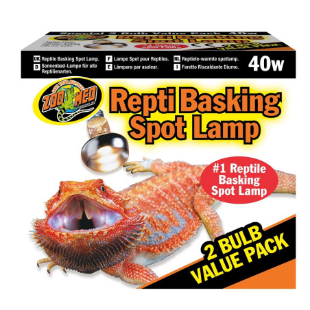 Zoomed Repti Basking Spot Lamp 40W żarówka grzewcza punktowa 2 sztuki - Optymalne ciepło dla gadów