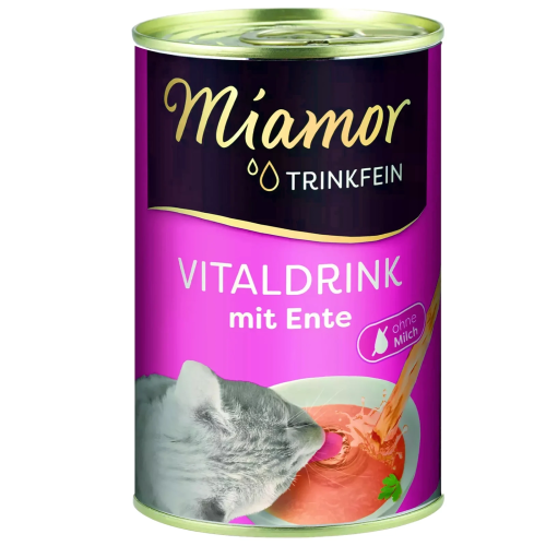 Miamor Vitaldrink mit Ente 135ml | Smakowity napój dla kota, szybka wysyłka