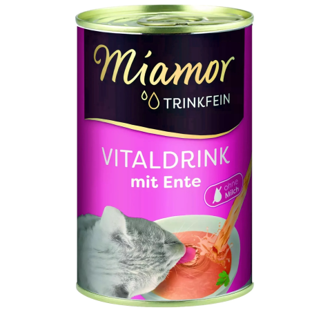 Miamor Vitaldrink mit Ente 135ml | Smakowity napój dla kota, szybka wysyłka