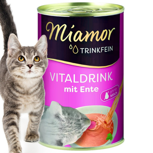 Miamor Vitaldrink mit Ente 135ml | Smakowity napój dla kota, szybka wysyłka