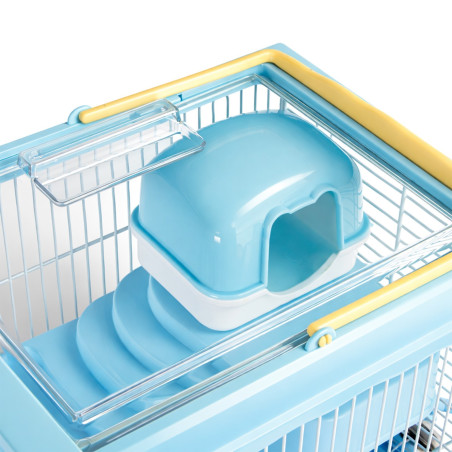 Klatka dla małych gryzoni Furrever Friends Miku Easy Small Blue, zestaw