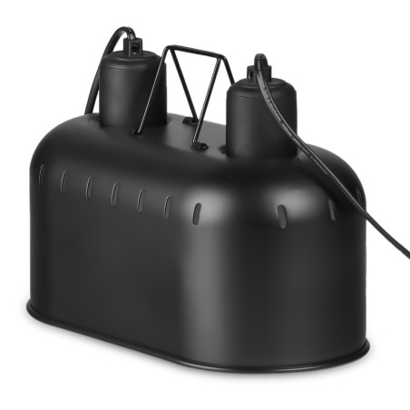 Lampa grzewcza Resun Reptile Black Lamp DUO podwójna czarna do terrarium