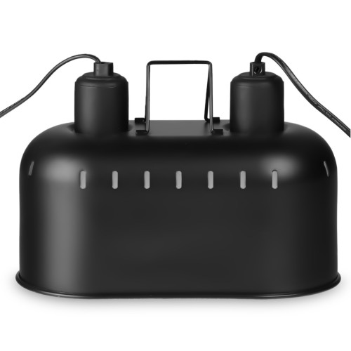 Lampa grzewcza Resun Reptile Black Lamp DUO podwójna czarna do terrarium