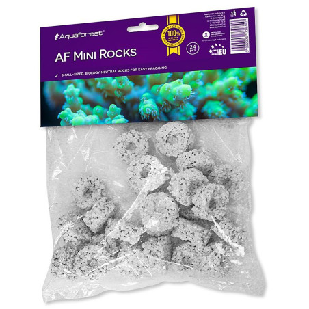 Aquaforest Mini Frag Rocks podstawki pod korale 24szt - Stabilne podparcie dla korali