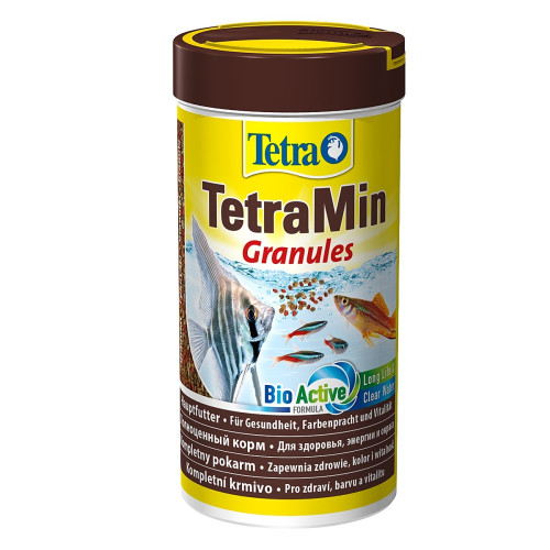 Pokarm granulowany Tetra Min Granules 250 ml - pełnowartościowy dla rybek słodkowodnych