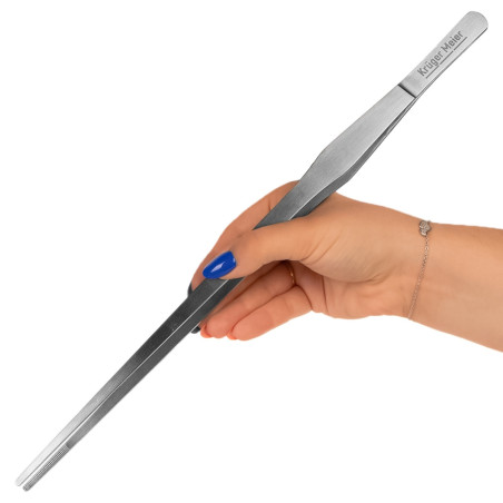 Kruger Meier Pflanzenpinzette Einfache - pęseta prosta 38cm - Idealna do akwarium