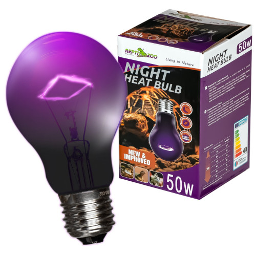 Repti-Zoo Night Heat Bulb 50W - bezpieczne nocne ciepło dla gadów