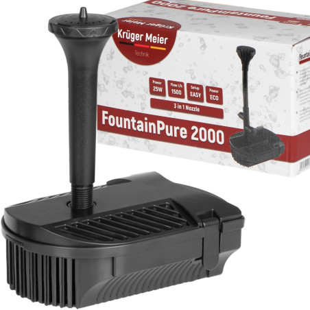 Kruger Meier FountainPure 2000 - Niezawodny zestaw do oczka wodnego
