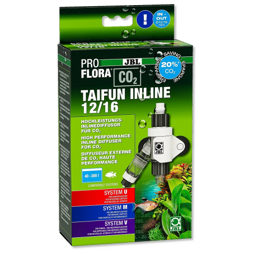 JBL ProFlora Taifun Inline 12/16 - dyfuzor CO2 | Bujna roślinność