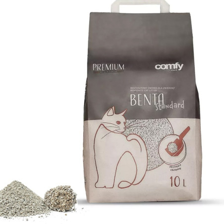 Comfy Benta New Standard żwirek bentonitowy dla kota 10L - Szybkie zbrylanie i kontrola zapachu