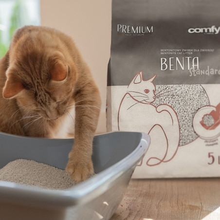 Comfy Benta New Standard żwirek bentonitowy dla kota 10L - Szybkie zbrylanie i kontrola zapachu