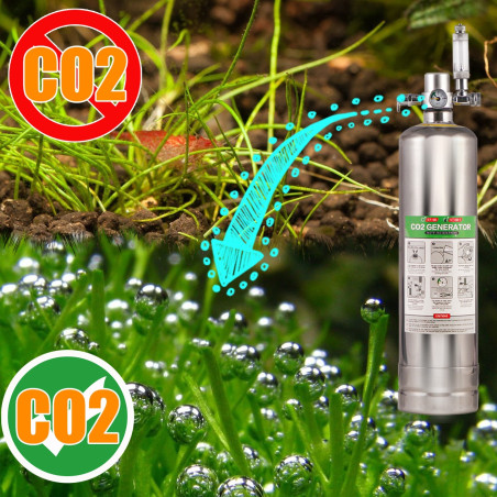 Zestaw CO2 Aquario Green Bubbles z elektrozaworem