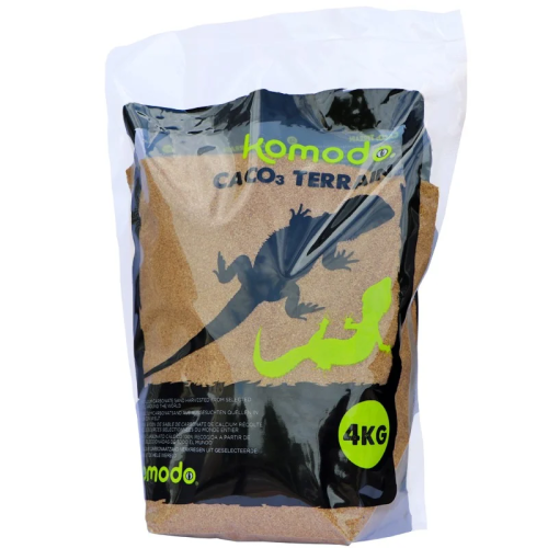Komodo CaCo3 Sand Caramel - Bezpieczne jadalne podłoże dla gadów