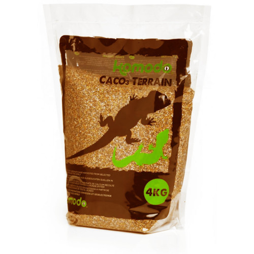 Komodo CaCo3 Sand Caramel - Bezpieczne jadalne podłoże dla gadów