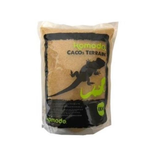 Komodo CaCo3 Sand Caramel - Bezpieczne jadalne podłoże dla gadów