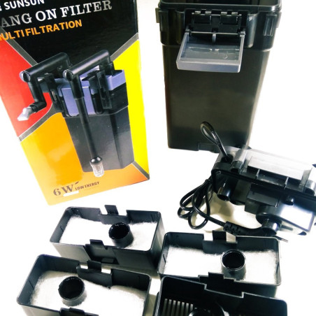 Sunsun Slim Hang Canister L - filtr kubełkowy podwieszany | Krystaliczna woda