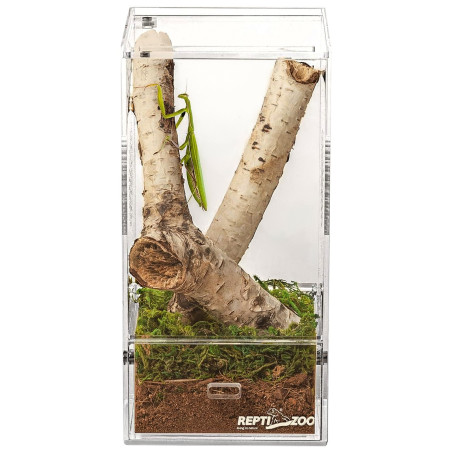 Repti-Zoo Easy Clean Acrylic Terrarium 10x10x20cm | Łatwe czyszczenie, idealne dla małych gadów