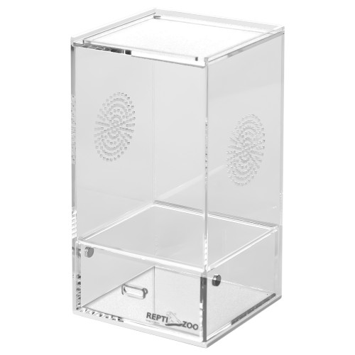Repti-Zoo Easy Clean Acrylic Terrarium 10x10x20cm | Łatwe czyszczenie, idealne dla małych gadów