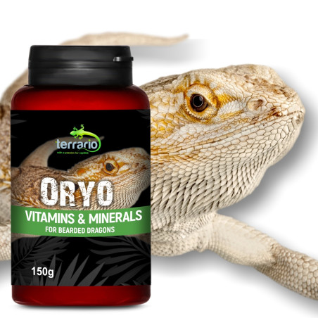 Terrario ORYO for Bearded Dragons 150g witaminy dla agamy brodatej - Zdrowe kości i lepszy apetyt