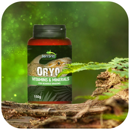 Terrario ORYO for Bearded Dragons 150g witaminy dla agamy brodatej - Zdrowe kości i lepszy apetyt