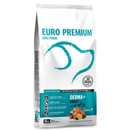 Euro Premium Small Adult Derma - sucha karma dla psów z łososiem hipoalergiczna 2 kg | Zdrowa skóra i lśniąca sierść