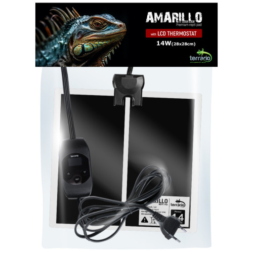 Terrario Amarillo 14W mata grzewcza z termostatem LCD | Idealna do terrarium